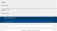 Desktop Screenshot of civil.wub.edu.bd