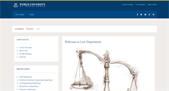 Desktop Screenshot of law.wub.edu.bd